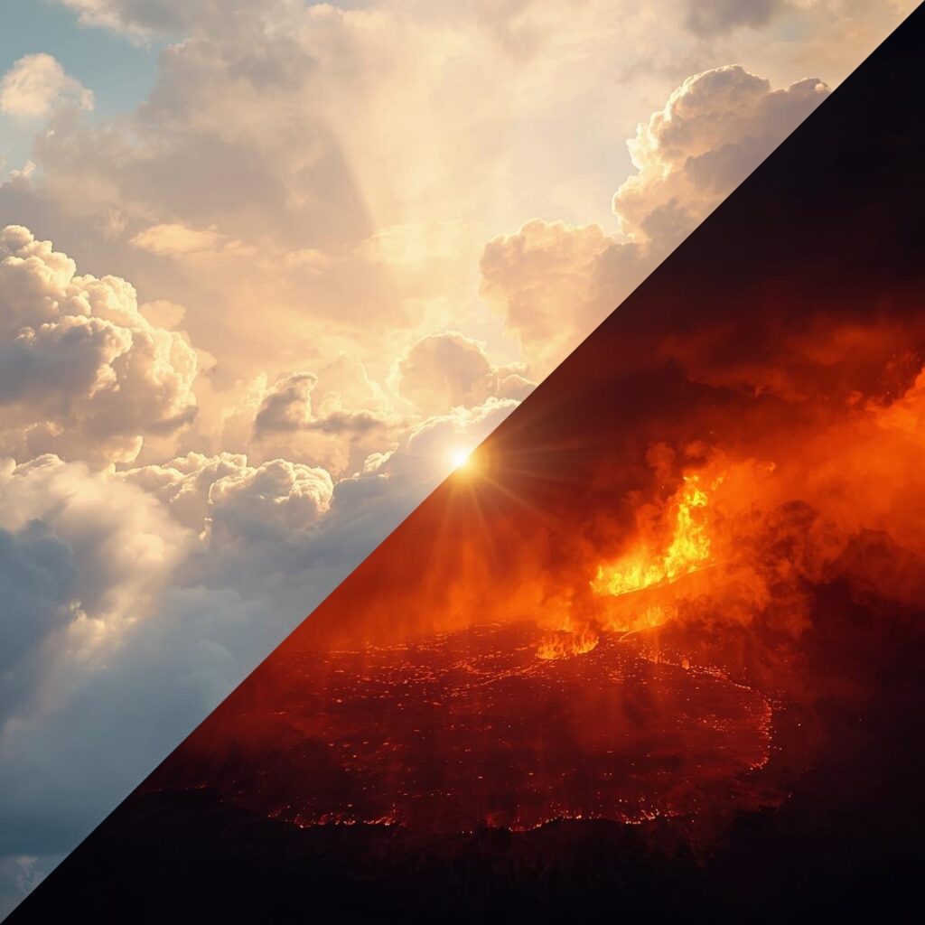 heaven and lake of fire side by side (1)