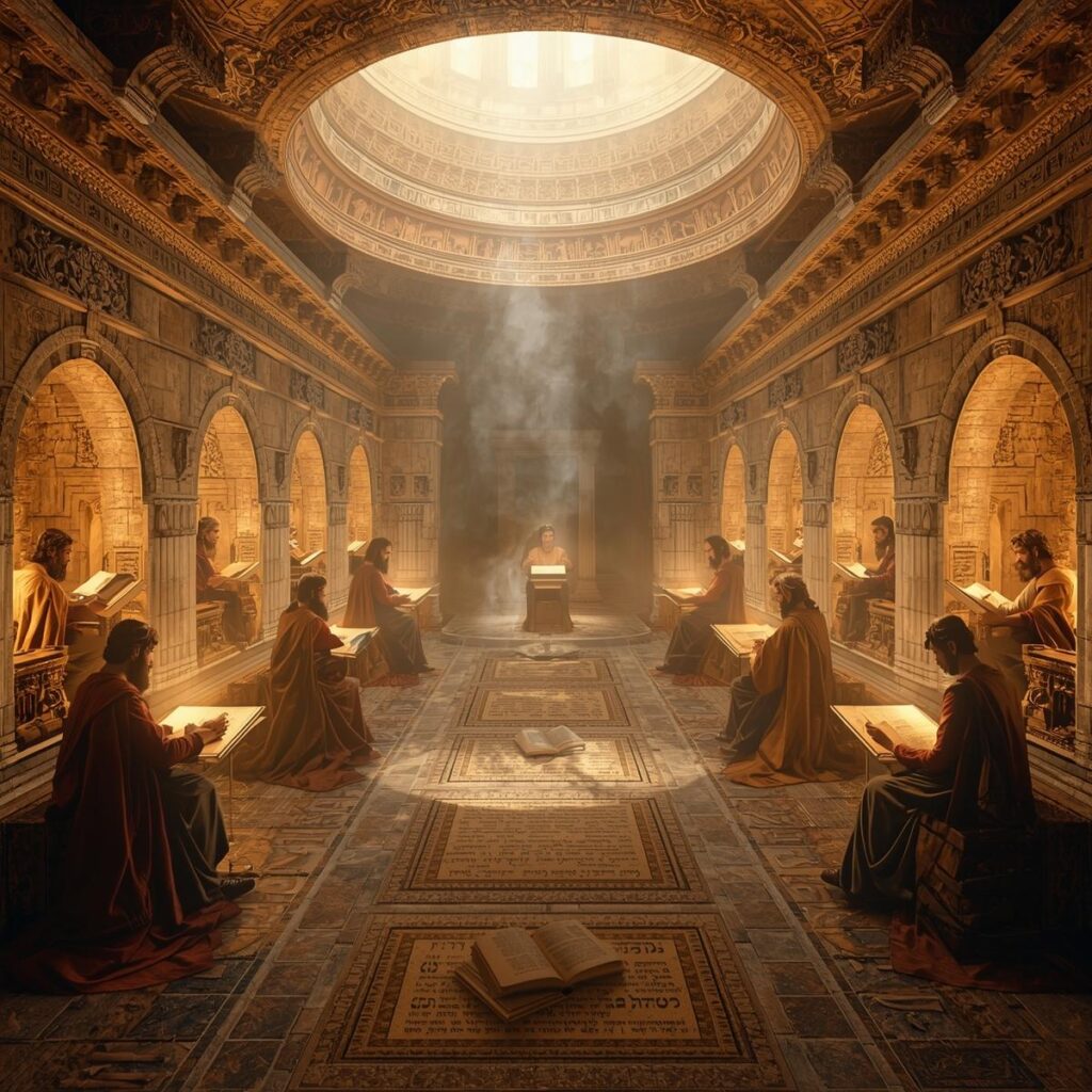 Random Facts About the Bible's Journey Through History 4 of Alexandria. Seventy scholars sit in separate stone alcoves bathed in ethereal divine light