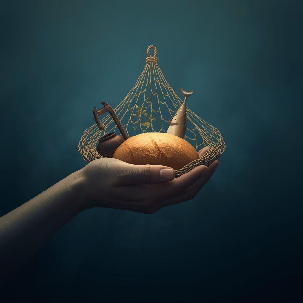 A single strong symbol composed of multiple miracle elements. The central form is a