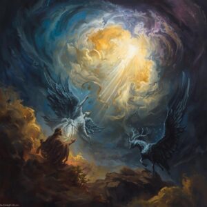 depict spiritual warfare